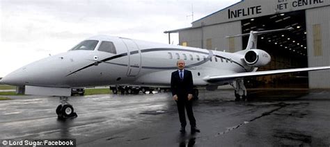 lord sugar private jet.